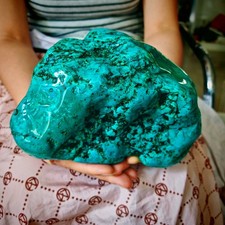 11.44LB Laboratory cultivation of rough crystals of turquoise for repairin 5.2kg picture