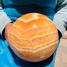 10.64LB Large Natural Fluorite Sphere Quartz Crystal Ball Energy Healing Stone picture