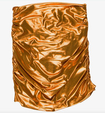 Dolce & Gabbana Strapless Metallic Orange Bronze Top / Medium picture