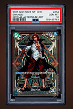 One Piece OP11 EN Shanks Special Alternate Art #004 2025 PSA 10 English picture