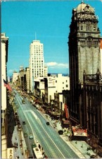 Vintage San Francisco California Postcard Market Street Aerial View picture