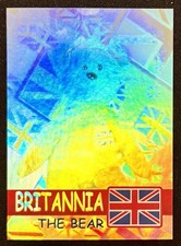 Britannia The Bear 1999 Ty Inc Beanie Babies Official Club Holo Card 4202/13334 picture