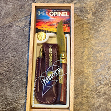 Opinel History No. 8 Pocketknife, Stainless Clip Point Blade, Sheath Box picture