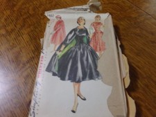Simplicity Junior Misses one-piece dress & coat pattern #1460, size 14 picture