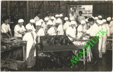 1930s RPPC Historic Photo GOTO TUNA CANNERY Shimizu Japan HAGOROMO FOODS 