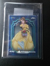 2024 Topps Chrome Disney Belle #49 Dark Blue & Light Blue Lava Refractor /75  picture