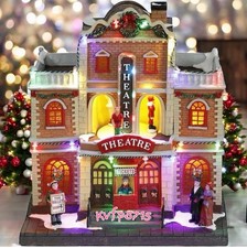 North Spruce Lane Ballet Theater Village Led Light Animated Musical Limited 2025 picture