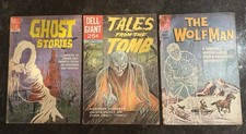 Dell Comics Tales From The Tomb #1 + Ghost Stories #1 + The Wolfman #1 -Lot of 3 picture