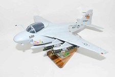 VA-65 Fighting Tigers (1980) A-6 Intruder Model, 1/36th Scale, Mahogany, Navy picture