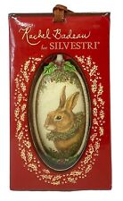 2006 Rachel Badeau For Silvestri Bunny Rabbit Wreath Holly Christmas Ornament picture
