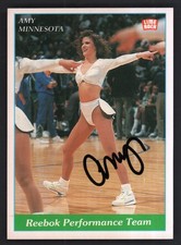1991 Lime Rock NBA Cheerleaders Minnesota #39 Amy - Auto Autographed NrMt/Mt picture