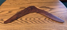 Pre Owned Vintage REMARKABLE HANDMADE AUSTRALIAN MULGA WOODEN BOOMERANG picture