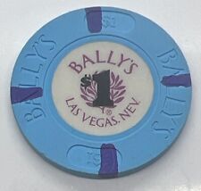 Bally’s Hotel Casino Las Vegas Nevada NV $1 Chip Blue House Mold 1997 picture