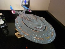 Handmade Star Trek USS Enterprise 1701E First Contact model prop ship picture