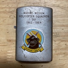 Marine Medium Helicopter Squadron 261 1961–1964 Lighter Sun Pearl 45670 RARE picture