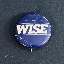 Bob Wise For Congress Button — 1986 Congress — West Virginia picture