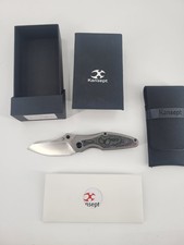 Kansept Knives Baba Yaga Frame Lock Knife BB Ti + 80s Camo Carbon (3.1