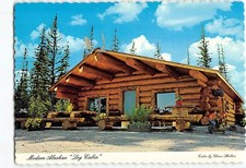 Postcard Modern Alaskan Log Cabin Alaska USA picture