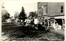Epping NH Main St. Coca Cola Drug Store c1940s-50s Real Photo Postcard bhn picture