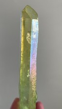 Stunning Lime Green Aura Quartz Isis Crystal 11 cm, 52 grams picture