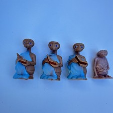 Vintage 1982 E.T. Figure Lot LJN PVC Reading Book Figure & ParkerBros Game Piece picture