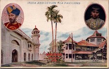 1904 St. Louis World's Fair India Ceylon Tea Pavilions Postcard 1906 Posted picture