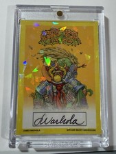 GARBAGE PAIL KIDS JAMES WARHOLA AUTOGRAPH CARD GROSS CARD CON Numbered 78/100 picture