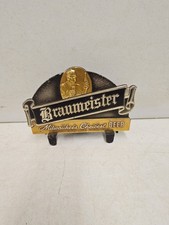 Vintage Braumeister Milwaukees Choicest Beer Embossed Bar Register Topper Sign picture