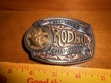 ALLSTATE RODEO BULL RIDING CHAMPION BELT BUCKEL 2012 Rosemont Illinois picture