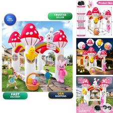 Kalolary 10FT Easter Bunny Archway Inflatable picture