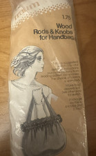 Vintage TRAUM Wooden Rods & Knobs for Handbag Kit NOS 1960’s picture