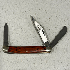 Sheffield 3-Blade Slipjoint Pocketknife Wood Handle Stainless Steel Manual picture