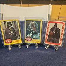 Topps 1977 Star Wars #196 Lord Darth Vader Trading Cards Lot of 3 picture