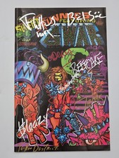 GWAR Slave Pit Funnies #1 1995 Multi-Signed Dave Brockie Oderus Balsac picture