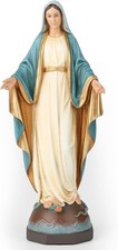 BC Catholic Our Lady of Grace Statue, Holy Mother Virgin Mary Figure, Religio picture