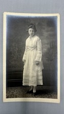 Vintage Antique C1910 Postcard Pretty young girl RPPC (16C) picture