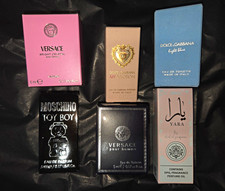 Versace D&G Moschino 5ml Mini Fragrance Lot: Bright Crystal, Light Blue picture