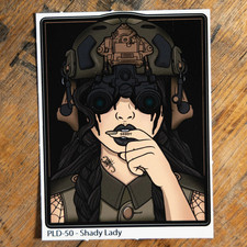 PLATOON DADDY PLT DDY SHADY LADY STICKER SLAP NOT ONE7SIX WRMFZY SUPDEF FOG BCS picture