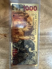 GOLD AURUM  1000 milligrams (1 gram) 24kt gold. Bison, Buffalo note.🔥🔥 picture