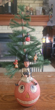 2000 David Critchfield Poliwoggs Halloween  Christmas Feather Tree w/  Witch picture
