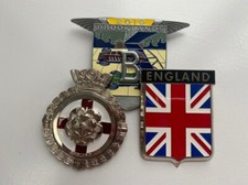 Vintage Bentley Grill badge gift set.3X classic car grill badges for all Bentley picture