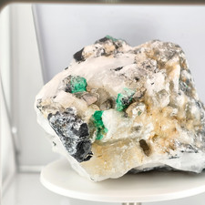 VERY CLEAR NATURAL EMERALD CRYSTAL ON MATRIX  FROM MUZO - COLOMBIA 105.8 grams picture