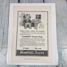 1916 Campbell's Tomato Soup WW1 Vintage Print Ad/Poster Promo Art Magazine Page picture