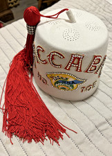 Vintage Ladies Shriners Masonic Jeweled Fez ACCABA Richmond, Va #105 picture