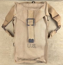WWII US British Made General Purpose GP Bag Pouch With Strap Original Rare 1944 picture