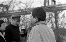 Oskar Werner Francois Truffaut on set filming Fahrenheit 451 March- Old Photo picture