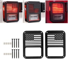 A ABIGAIL Tail Light Cover Compatible with Jeep Wrangler JK/JKU 2007-2018, Taill picture