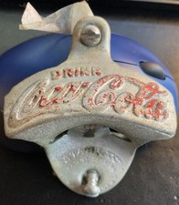 Vintage Starr X Coca-Cola Wall Mount Bottle Opener Pat 2333088 Made in USA Brown picture