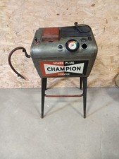 Vintage Champion Spark Plug Cleaner Tester Service Station With Machine Stand picture