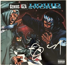 GZA SIGNED LIQUID SWORDS VINYL LP WU TANG CLAN GENIUS RARE HIP HOP - BECKETT COA picture